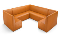 Restaurant 3/4 Circle Booth Seating  - Contract Grade - Premium Performance Upholstery - 100% Handcrafted In USA