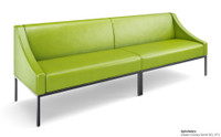 Long Leon Sofa - Fully Welded Gunmetal Steel Frame - Optional Center Table - Made in USA Long Leon Sofa - Fully Welded Gunmetal Steel Frame - Optional Center Table - Made in USA