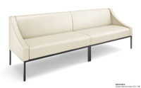 Long Leon Sofa - Fully Welded Gunmetal Steel Frame - Optional Center Table - Made in USA Long Leon Sofa - Fully Welded Gunmetal Steel Frame - Optional Center Table - Made in USA