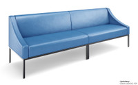 Long Leon Sofa - Fully Welded Gunmetal Steel Frame - Optional Center Table - Made in USA Long Leon Sofa - Fully Welded Gunmetal Steel Frame - Optional Center Table - Made in USA