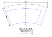 8005 Right-Sided Curved Chaise