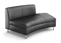 8005 Open Back Curved Chaise