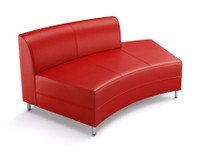 8005 Open Back Curved Chaise