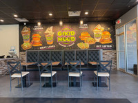 X-Back Design Gunmetal Restaurant Chair with Commercial-Grade Vinyl Seat