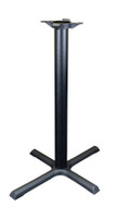 Dining / Bar Height - Crisscross Black Iron Cast Base or Outdoor-Ready Zinc Undercoat Black Dining / Bar Height - Crisscross Black Iron Cast Base or Outdoor-Ready Zinc Undercoat Black
