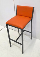 LMITED TIME DEAL! Gunmetal Frame Modern Bar Stool with Commercial-Grade Vinyl Seat