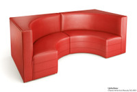 Half a Circle Booth Restaurant Seating - Contract Grade - Premium Performance Upholstery - 100% Handcrafted In USA Half a Circle Booth Restaurant Seating - Contract Grade - Premium Performance Upholstery - 100% Handcrafted In USA