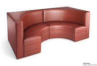 Half a Circle Booth Restaurant Seating - Contract Grade - Premium Performance Upholstery - 100% Handcrafted In USA Half a Circle Booth Restaurant Seating - Contract Grade - Premium Performance Upholstery - 100% Handcrafted In USA