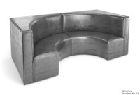 Half a Circle Booth Restaurant Seating - Contract Grade - Premium Performance Upholstery - 100% Handcrafted In USA Half a Circle Booth Restaurant Seating - Contract Grade - Premium Performance Upholstery - 100% Handcrafted In USA