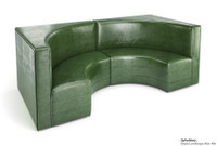 Half a Circle Booth Restaurant Seating - Contract Grade - Premium Performance Upholstery - 100% Handcrafted In USA Half a Circle Booth Restaurant Seating - Contract Grade - Premium Performance Upholstery - 100% Handcrafted In USA