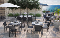 Outdoor Gunmetal Frame - Seaboard Restaurant Chair - Proudly Made in America Outdoor Gunmetal Frame - Seaboard Restaurant Chair - Proudly Made in America