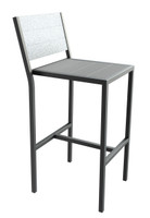 Outdoor Gunmetal Frame - Seaboard Bar Stool - Proudly Made in America