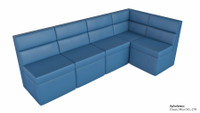 601 L-Shape Banquette Seating Modular Seat - Made in USA