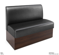 Expo Restaurant Booth - Premium Flat-Back Upholstery - Made in USA