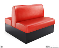 Expo Restaurant Booth - Premium Flat-Back Upholstery - Made in USA