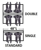 Expo Restaurant Booth - Premium Flat-Back Upholstery - Made in USA