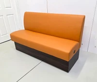 Expo Restaurant Booth - Premium Flat-Back Upholstery - Made in USA