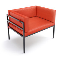 HERMOSA Heavy-Duty Outdoor Chair  - Sunbrella Seating - Gunmetal Frame - Outdoor Furniture - Made in USA