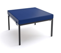 HERMOSA Ottoman - Sunbrella Seating - Gunmetal Frame - Outdoor Furniture - Made in USA