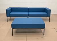 LUGANO - Modular Long Sofa - Fully Welded Gunmetal Frame - Made in USA