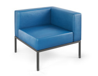 LUGANO - Corner Modular - Fully Welded Gunmetal Frame - Made in USA