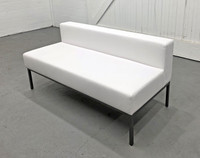 LUGANO - Armless Extension Modular - Fully Welded Gunmetal Frame - Made in USA