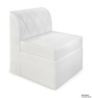 RIVERA Lounge Seating - Modular - Diamond Tufted Back Upholstery - Armless Chair