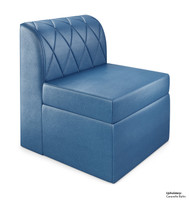 RIVERA Lounge Seating - Modular - Diamond Tufted Back Upholstery - Armless Chair