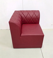 RIVERA Lounge Seating - Modular - Diamond Tufted Black Upholstery - Corner RIVERA Lounge Seating - Modular - Diamond Tufted Black Upholstery - Corner