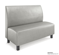 Norway Restaurant Booth - Premium Upholstery - Black Legs -Made in USA Norway Restaurant Booth - Premium Upholstery - Black Legs -Made in USA