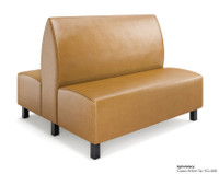 Norway Restaurant Booth - Premium Upholstery - Black Legs -Made in USA Norway Restaurant Booth - Premium Upholstery - Black Legs -Made in USA