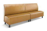 Norway Restaurant Booth - Premium Upholstery - Black Legs -Made in USA Norway Restaurant Booth - Premium Upholstery - Black Legs -Made in USA