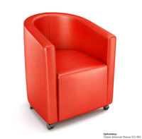 Commercial-Grade Club Chair - Fully Upholstered - Made in USA - Optional Casters and 360° Swivel Base Commercial-Grade Club Chair - Fully Upholstered - Made in USA - Optional Casters and 360° Swivel Base