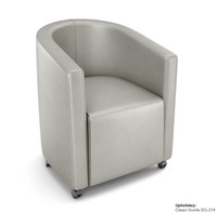 Commercial-Grade Club Chair - Fully Upholstered - Made in USA - Optional Casters and 360° Swivel Base Commercial-Grade Club Chair - Fully Upholstered - Made in USA - Optional Casters and 360° Swivel Base