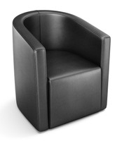 Commercial-Grade Club Chair - Fully Upholstered - Made in USA - Optional Casters and 360° Swivel Base Commercial-Grade Club Chair - Fully Upholstered - Made in USA - Optional Casters and 360° Swivel Base