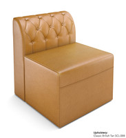 ESCAPE Luxurious Button-Tufted Armless Chair - Made in USA ESCAPE Luxurious Button-Tufted Armless Chair - Made in USA