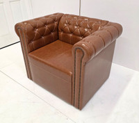 ESCAPE Luxurious Button-Tufted Chair - Made in USA