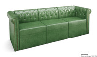 ESCAPE Luxurious Commercial-Grade Modular Sofa with Brass Nail Trim -Made in USA ESCAPE Luxurious Commercial-Grade Modular Sofa with Brass Nail Trim -Made in USA