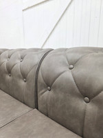 ESCAPE Luxurious Commercial-Grade Modular Sofa with Brass Nail Trim -Made in USA