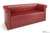 Commercial-Grade Lush Sofa with Brass Nail Trim - Made in USA Commercial-Grade Lush Sofa with Brass Nail Trim - Made in USA