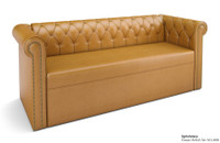 Commercial-Grade Lush Sofa with Brass Nail Trim - Made in USA Commercial-Grade Lush Sofa with Brass Nail Trim - Made in USA