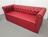 Commercial-Grade Lush Sofa with Brass Nail Trim - Made in USA Commercial-Grade Lush Sofa with Brass Nail Trim - Made in USA