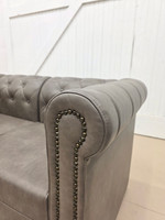 ESCAPE Luxurious  Modular Long Sectional Sofa with Brass Nail Trim -Made in USA