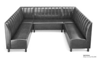 NORWAY - Modular U-Shape Seating - Made in USA - Channel Tufted Upholstery NORWAY - Modular U-Shape Seating - Made in USA - Channel Tufted Upholstery