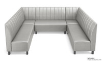 NORWAY - Modular U-Shape Seating - Made in USA - Channel Tufted Upholstery NORWAY - Modular U-Shape Seating - Made in USA - Channel Tufted Upholstery