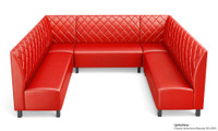 NORWAY - Modular U-Shape Seating - Made in USA - Diamond Tufted Upholstery NORWAY - Modular U-Shape Seating - Made in USA - Diamond Tufted Upholstery