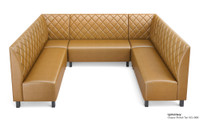 NORWAY - Modular U-Shape Seating - Made in USA - Diamond Tufted Upholstery NORWAY - Modular U-Shape Seating - Made in USA - Diamond Tufted Upholstery