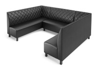 NORWAY - Modular U-Shape Seating - Made in USA - Diamond Tufted Upholstery