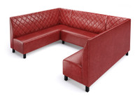 NORWAY - Modular U-Shape Seating - Made in USA - Diamond Tufted Upholstery