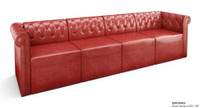 ESCAPE Luxurious Commercial-Grade Modular Long Sofa with Brass Nail Trim - Made in USA ESCAPE Luxurious Commercial-Grade Modular Long Sofa with Brass Nail Trim - Made in USA